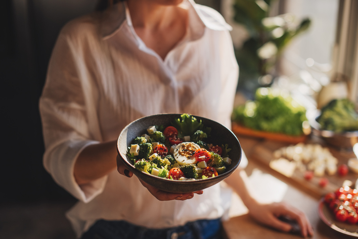 Healthy salad from organic ingredients